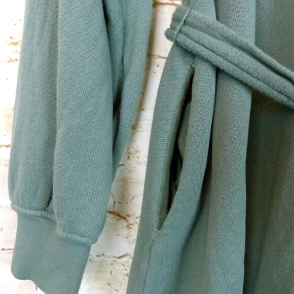 Sincerely Jules For Bandier Dahlia Sweatshirt Dress Womens S Green Pockets $98 - Picture 7 of 14